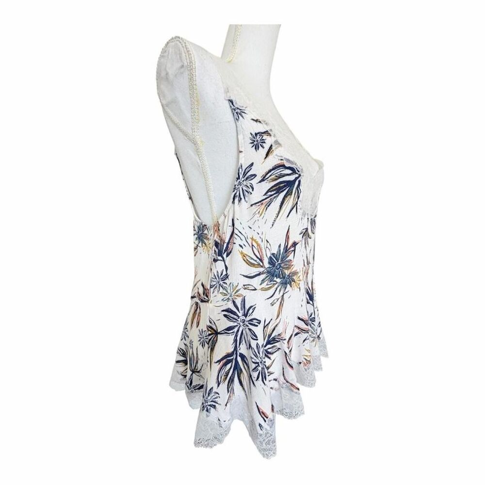 NWOT Free People Women's Floral Lace Babydoll MultiColor Tunic Top Size S - Picture 3 of 8
